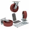 Vestil 6"X2" DUCTILE STEEL CASTER KIT 6K, PK3 H-CK3-SC6-2HD